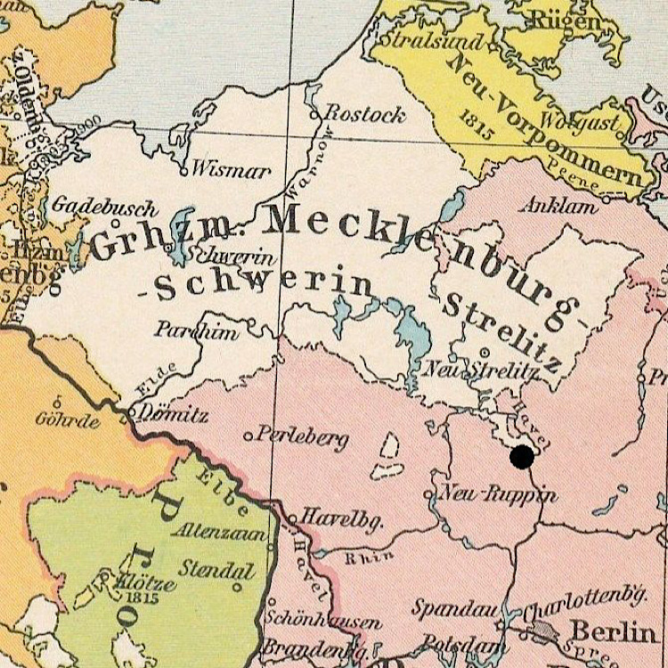Grenze zwischen Mecklenburg-Strelitz und Preußen