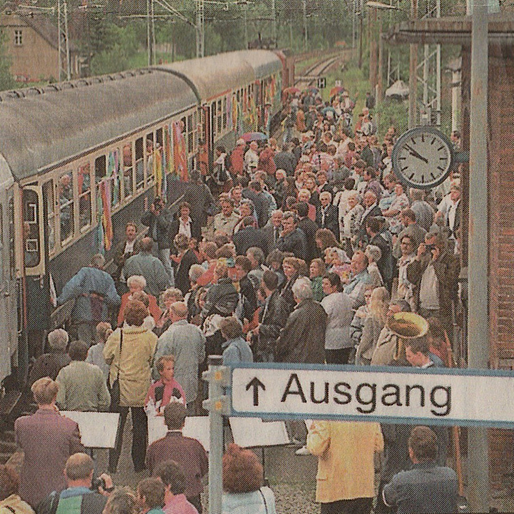 2. Juni 1996 - Ankunft des Jubelzugs
