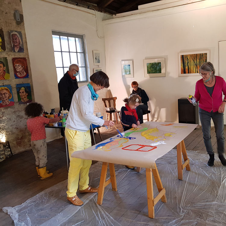 MalAktion bei den Offenen Ateliers 2020 MalAktion bei den Offenen Ateliers 2020